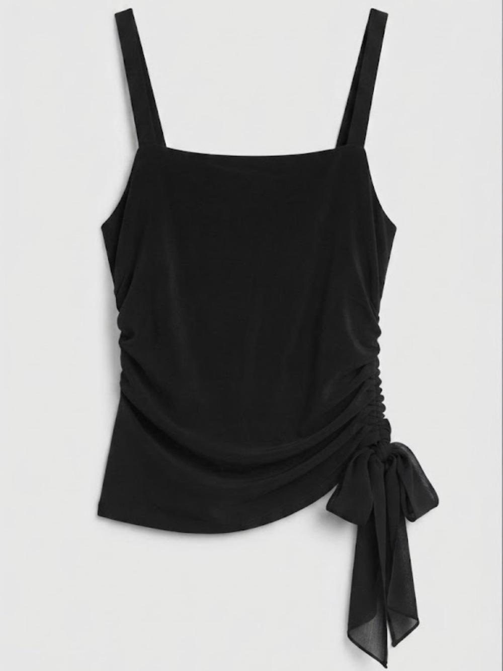TWELFTH ST By Cynthia Vincent 100% Silk Black Tank Top L